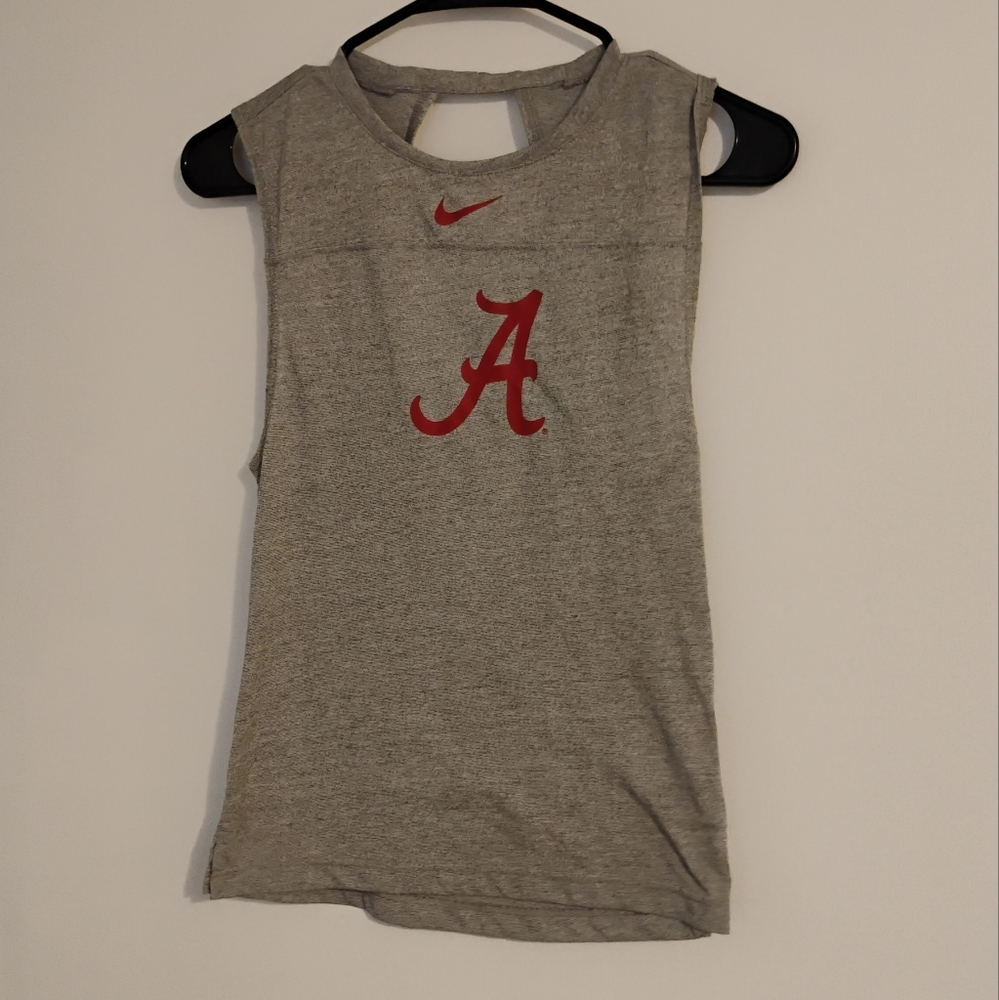 Nike Women's Heathered Gray Atlanta Braves Logo Tank Top Sz XS